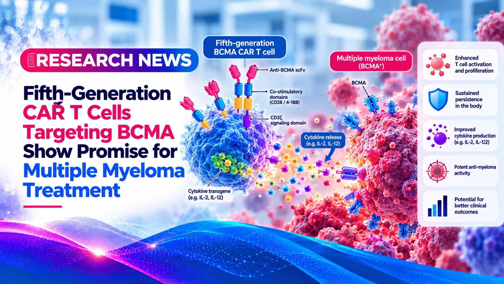 Fifth-Generation CAR T Cells Targeting BCMA Show Promise for Multiple Myeloma Treatment
