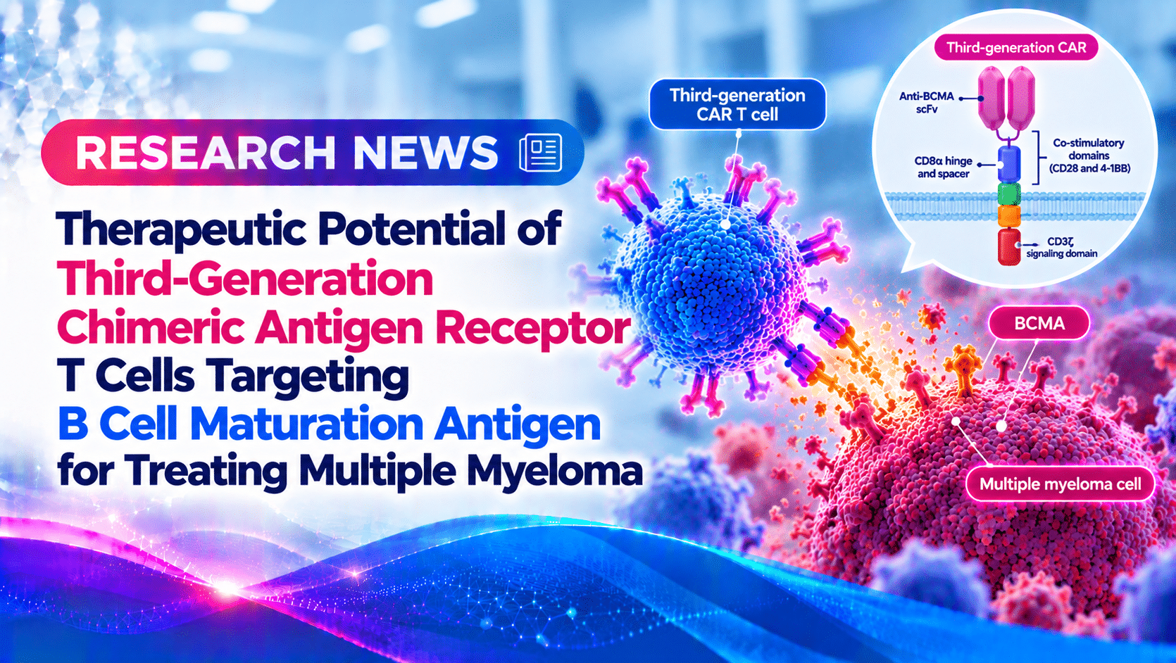 Therapeutic potential of third-generation chimeric antigen receptor T cells targeting B cell maturation antigen for treating multiple myeloma