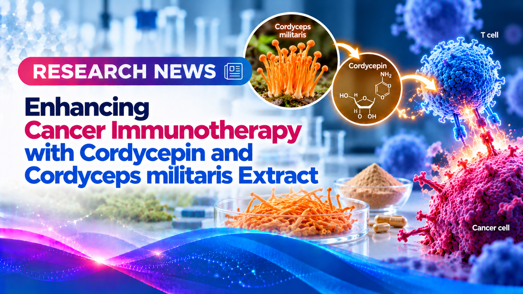 Enhancing Cancer Immunotherapy with Cordycepin and Cordyceps militaris Extract