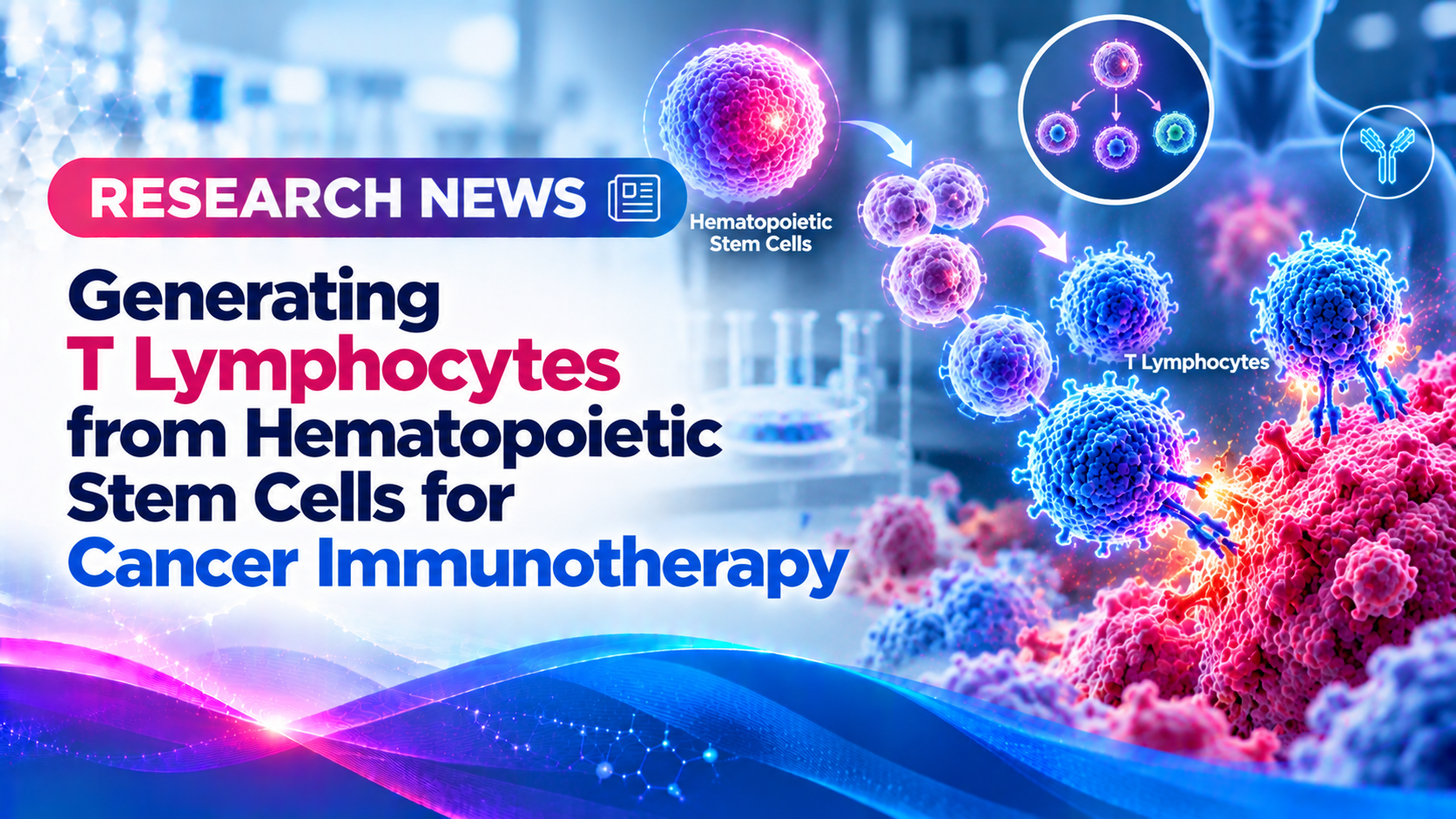 Generating T Lymphocytes from Hematopoietic Stem Cells for Cancer Immunotherapy