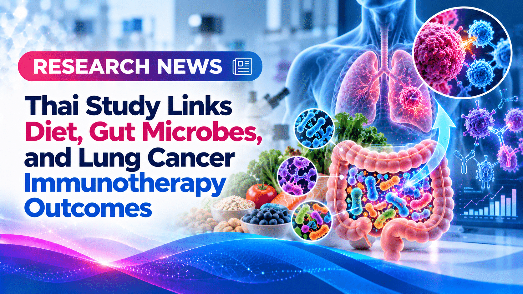Thai Study Links Diet, Gut Microbes, and Lung Cancer Immunotherapy Outcomes