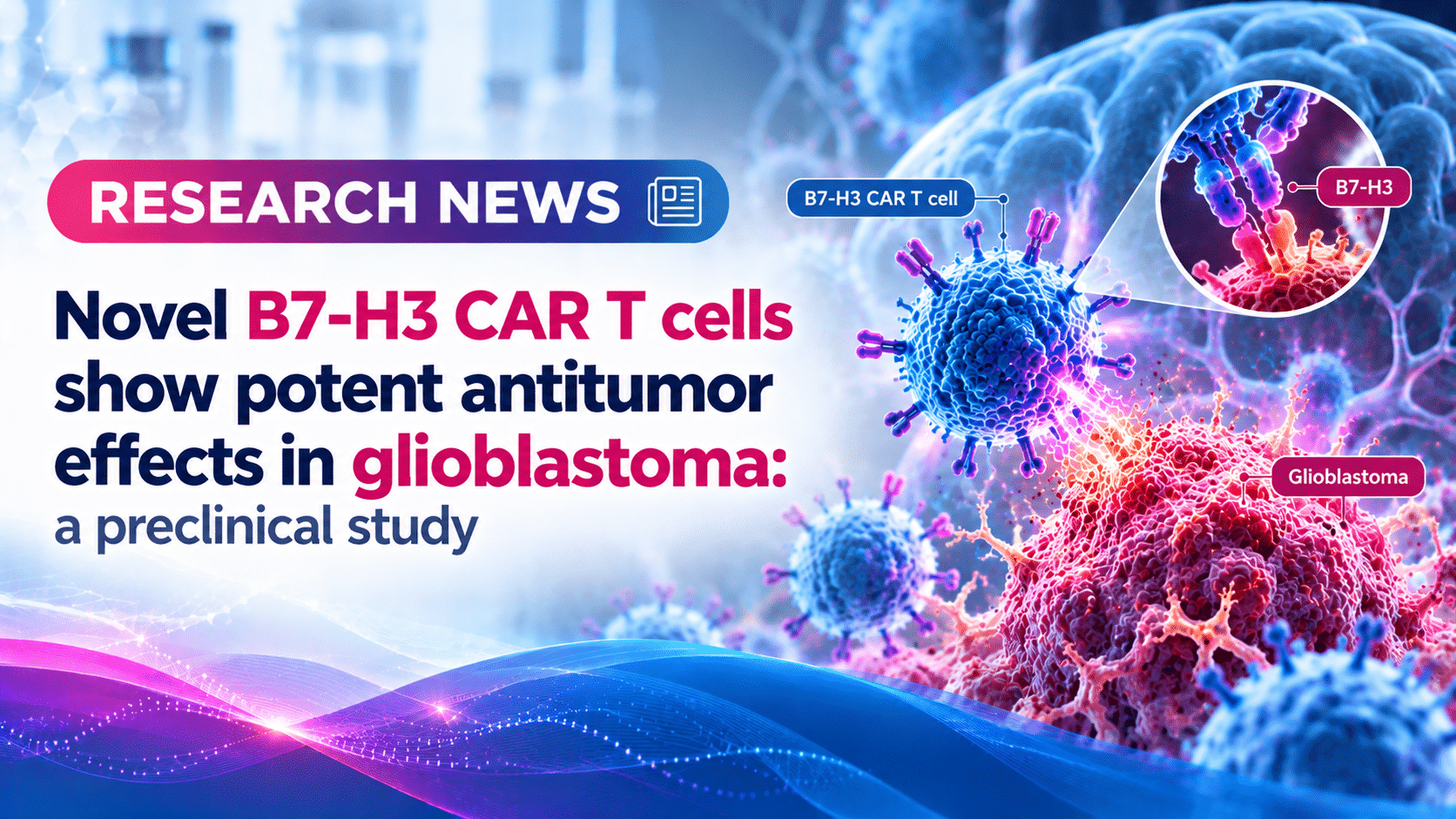 Novel B7-H3 CAR T cells show potent antitumor effects in glioblastoma: a preclinical study